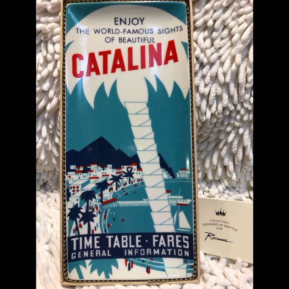 NEW Rosanna collectible ceramic travel plate